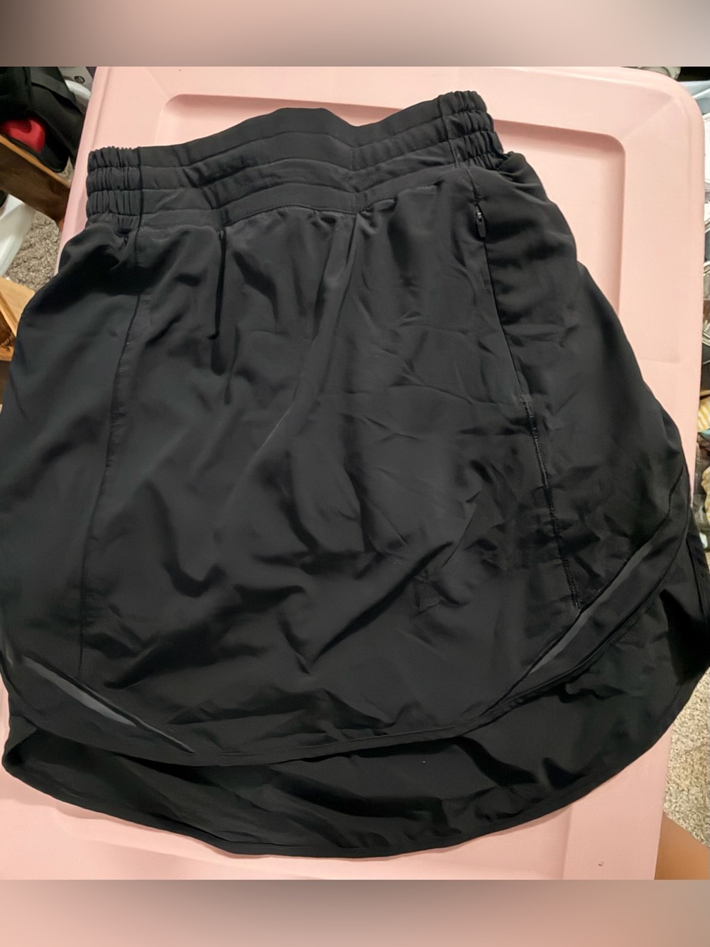 lululemon athletica Black Women's Skort with Zip Pocket